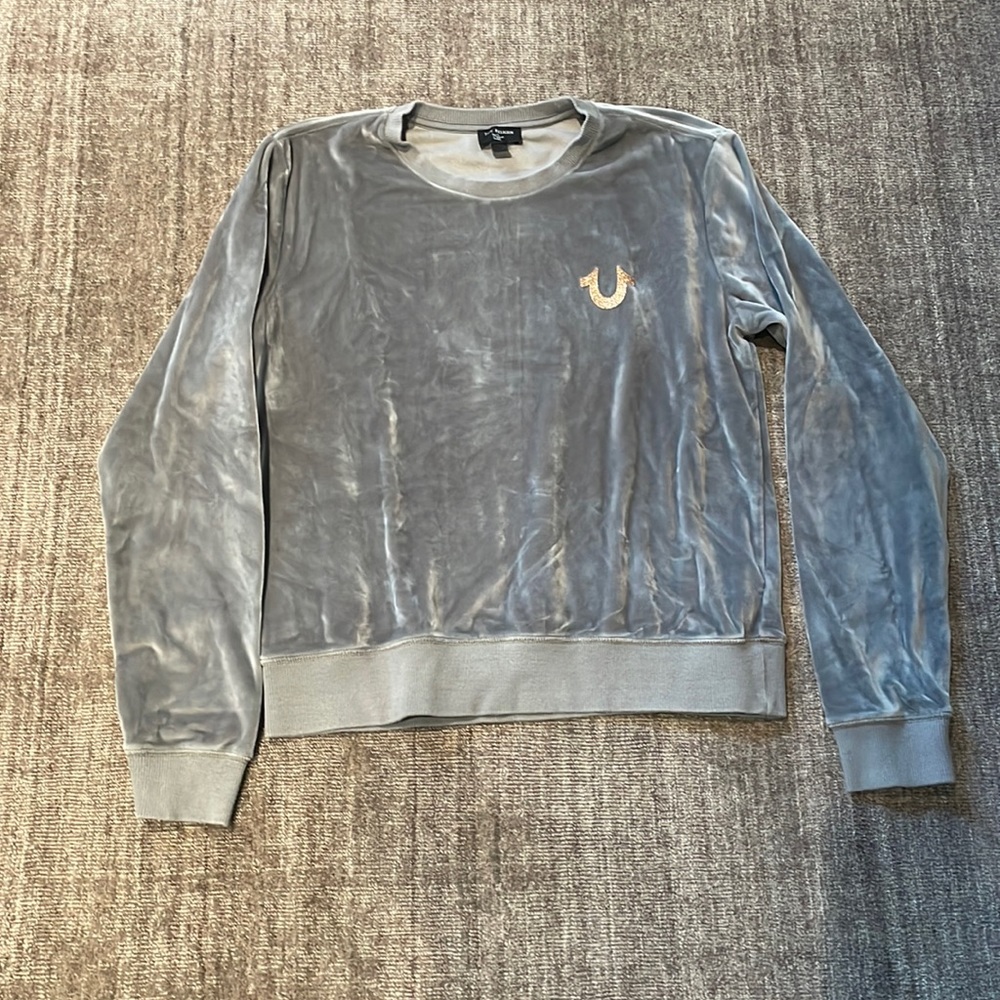 Velour sweatshirt
